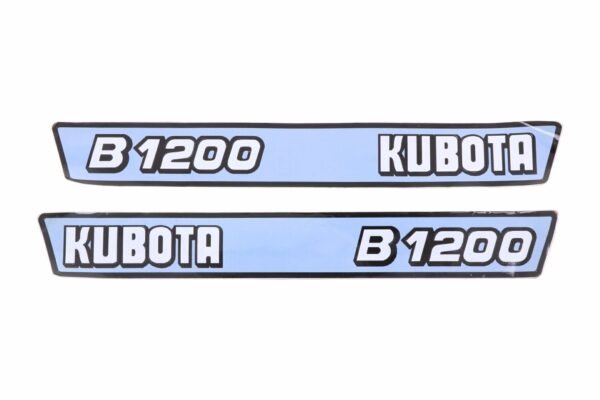 Set Adesivi decalcomania cofano Kubota B1200