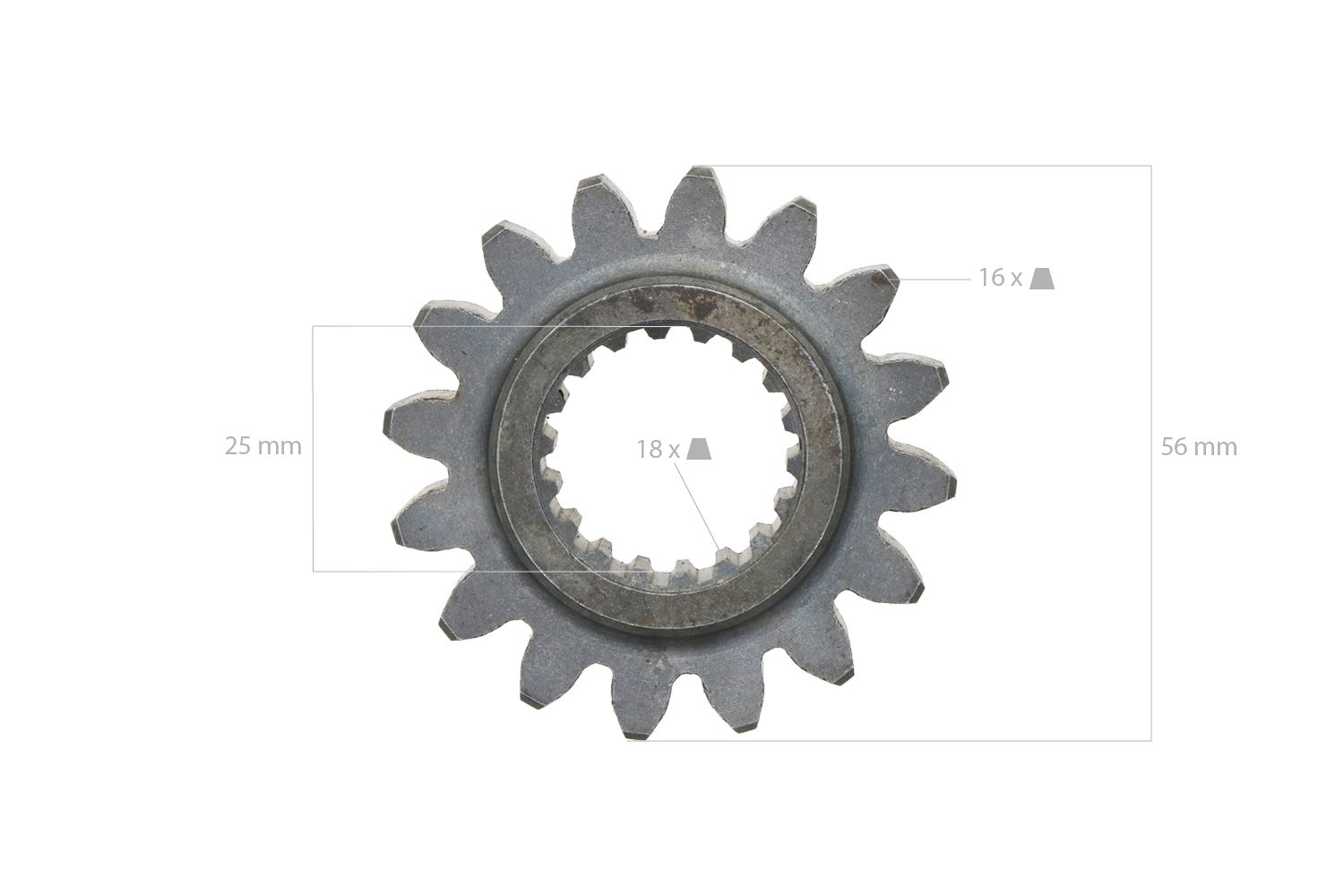 Ingranaggio 16TX18T