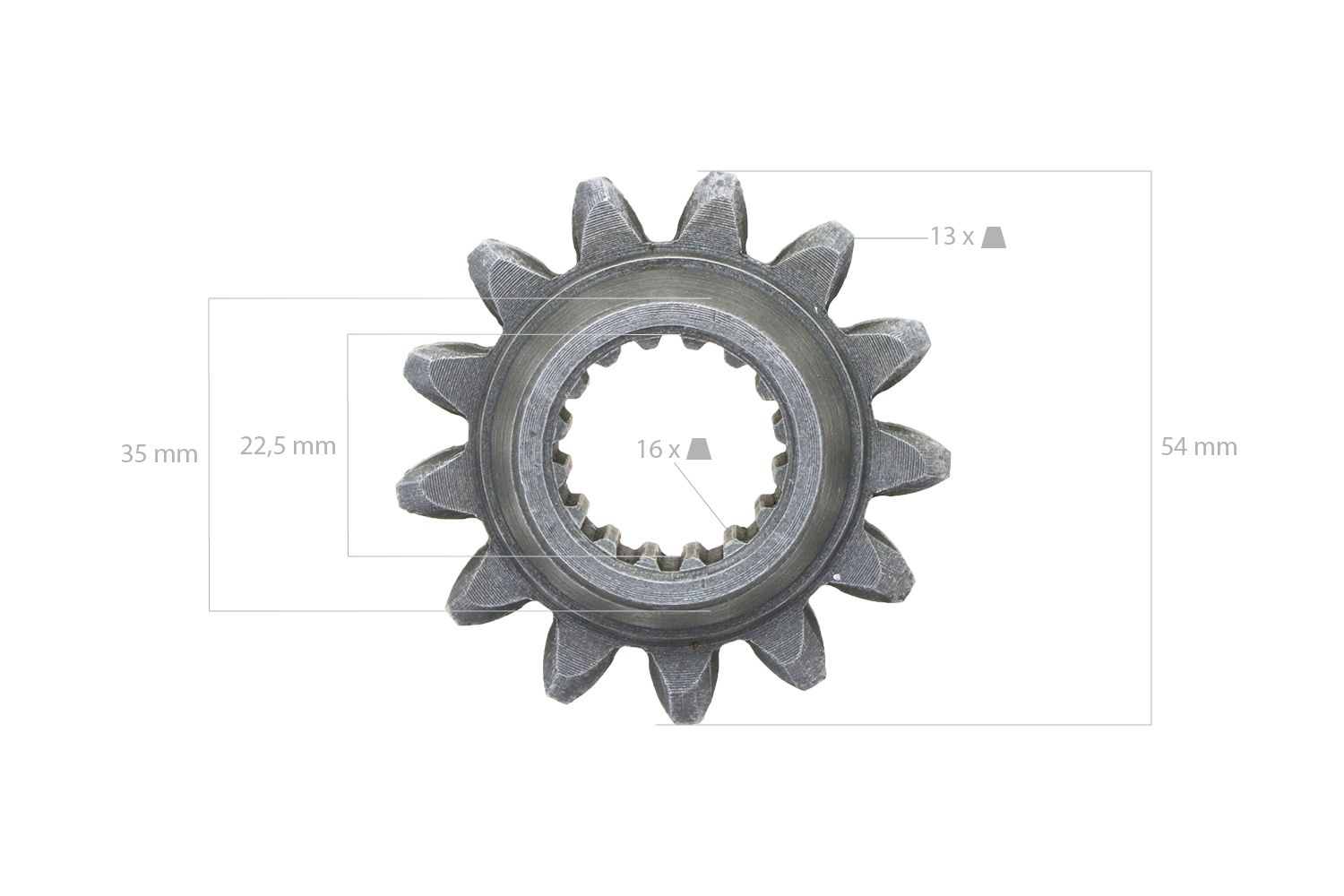 Ingranaggio 13TX16T