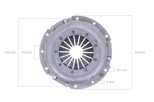 Kit frizione Hinomoto E21, E23, E25, E28, E230, E262, E264, E280, E2602, E2604, E2802, E2804, Allis Chalmers 5020, 5030 - immagine 2