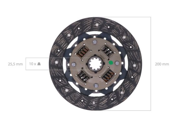 Kit frizione Hinomoto E21, E23, E25, E28, E230, E262, E264, E280, E2602, E2604, E2802, E2804, Allis Chalmers 5020, 5030 - immagine 5