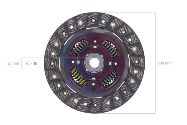 Kit frizione Iseki TM3215, TM3217, TM3245, TM3247, TM3265, TM3267 (Originale Iseki) - immagine 5