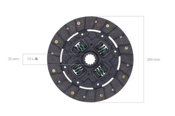 Kit frizione Iseki, Landhope, TU180, TU185, TU200, TU205, TE3210, TL1900, TL1901, TU, TS, 3025 - immagine 5