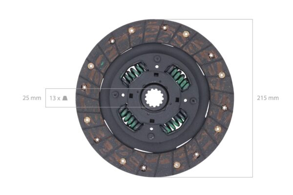 Kit frizione Yanmar YM336, YM2610, YM2620, YM2820, YM3110, YM3220, YM3810, F255, F265, FX26, FX28, FX32, FX255, FX265, - immagine 5
