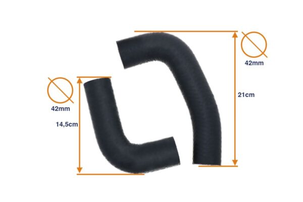 Set manicotti radiatore Kubota B7000, B7001, B7100, B6001, B6100 - immagine 2