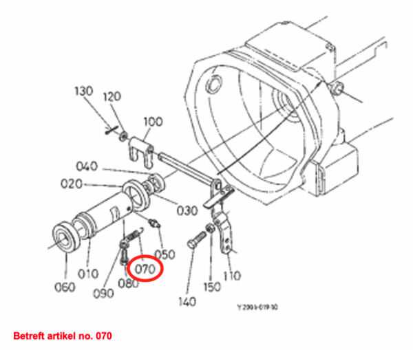 Molla per cuscinetto assiale Kubota B-, F-Types, Zen Noh ZB-Types, - immagine 2