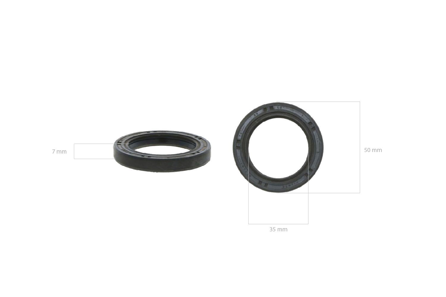 Anello di tenuta 35x50x7 doppio labbro