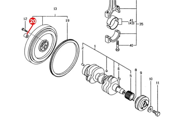 Cuscinetto pilota Yanmar F-Serie, FF-Serie, FX-Serie, YM-Serie, John Deere 650, 670, 750, 770, 3005, 7200, 665, 780, - immagine 4