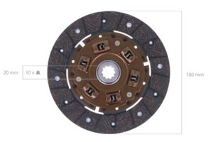 Disco frizione Yanmar serie YM, F, FX, Hinomoto, Case IH, Massey Ferguson, Mitsubishi, Satoh,