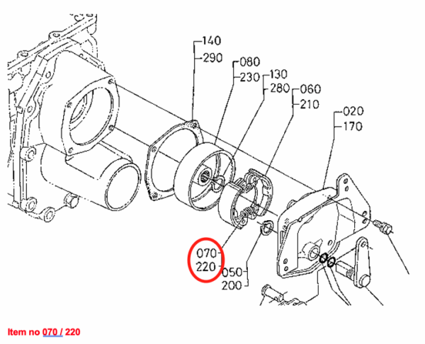Molla di blocco del freno Kubota B-Types, Zen Noh ZB-Types, - immagine 2