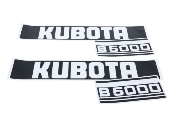 Set Adesivi decalcomania cofano Kubota B5000