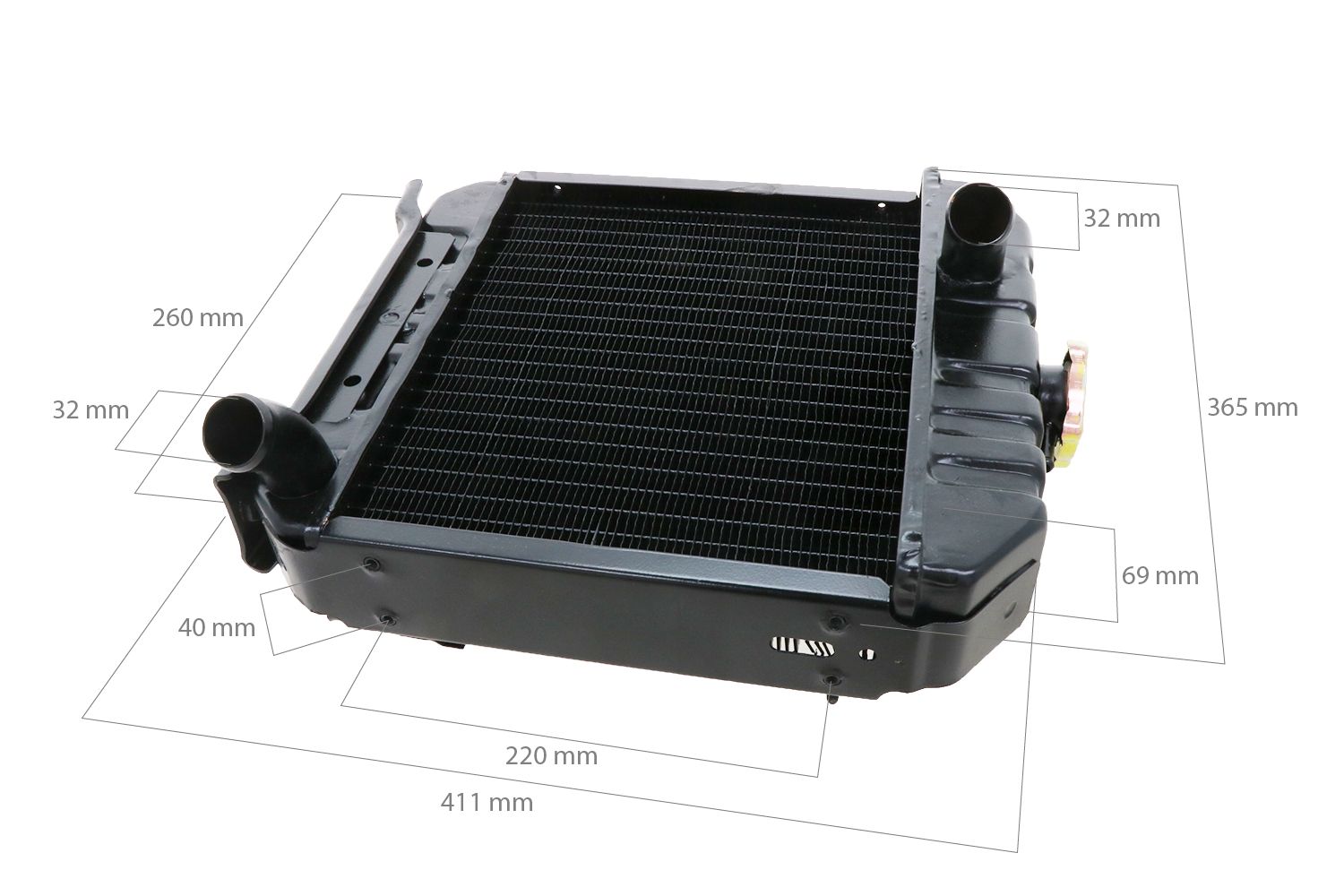 Radiatore Kubota B6001, B7001, B7100, B6100