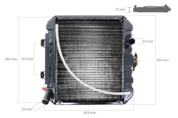 Radiatore Kubota B1400, B1402, B1500, B1502 - immagine 2