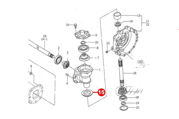 Guarnizione del mandrino 4WD Iseki TA-, TK-Types, 50-, 51-Types, Massey Ferguson Agco, Challenger, - immagine 4