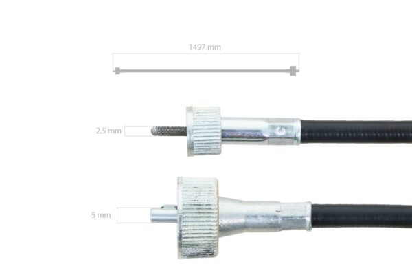 Cavo contaore Iseki TF-, TH-, TM-, TS-Types, Massey Ferguson 1210, 1220, 1225, 1230, 1233, 1235, 1519, 1520, 1523, 1525, 1526, 1528, 1531, 1533, Bolens, Etc., - immagine 4