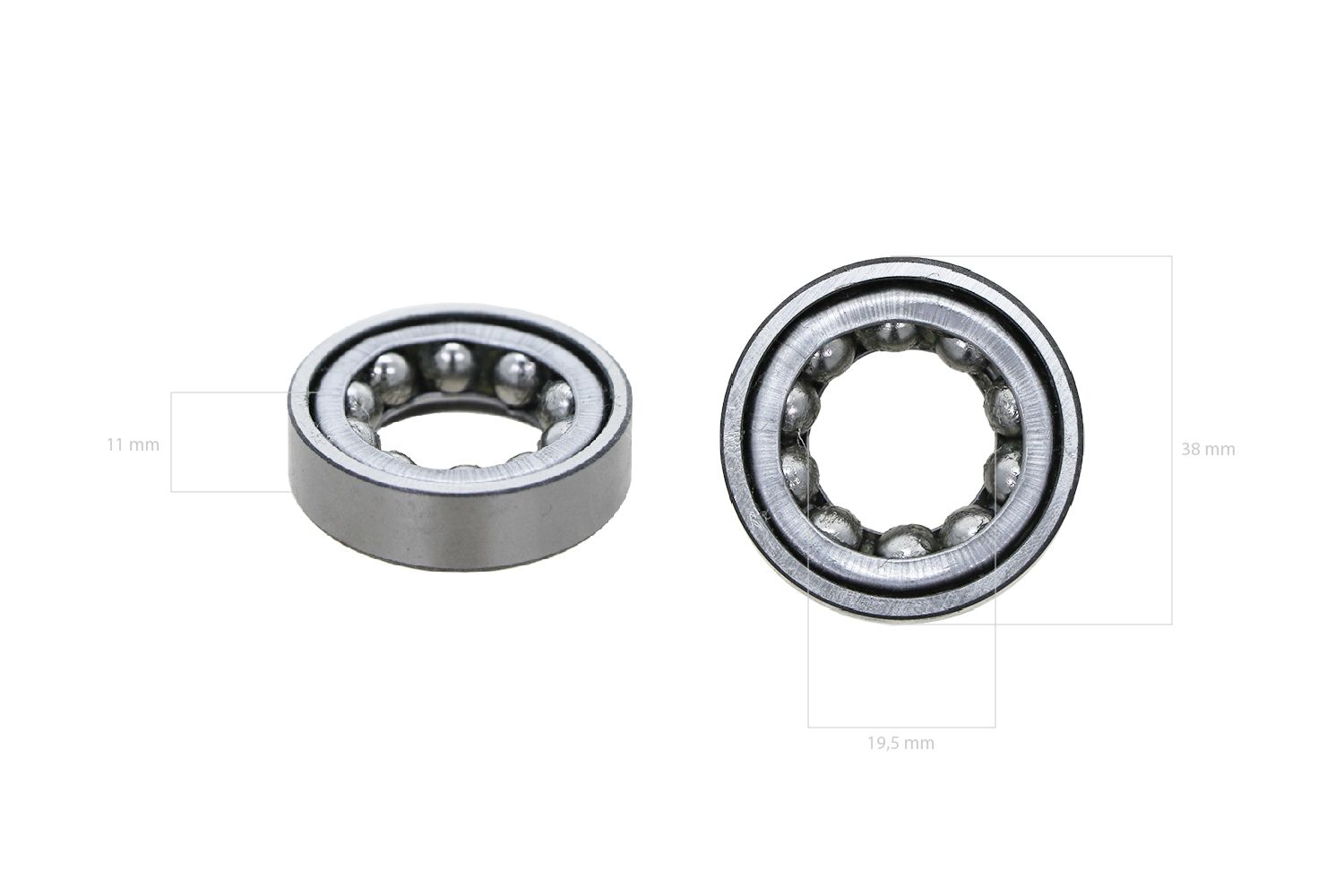Cuscinetto dello sterzo Kubota, Iseki, Yanmar, Mitsubishi, John Deere, Case IH, Ford, Shibaura, Bolens,  38x19,5x11
