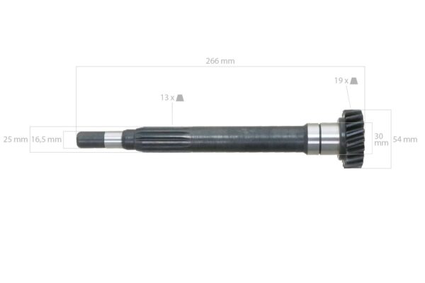 Albero motore TA207, TA210, TA215, TA227, TA230, TA235, TA247, TA250 - immagine 2
