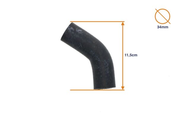 Tubo inferiore del radiatore Kubota tipi B, Steiner 425, Zen Noh tipi ZB - immagine 2