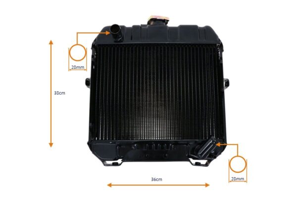 Radiatore Iseki TU1400, TU1500, TU1600, TX145, TX155, TX1410, TX1510, TX2140, TX2160 - immagine 2