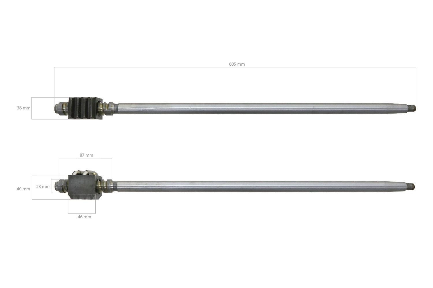 Albero dello sterzo Kubota L175F, L185DT, L185F, L225, L225DT, L245DT, L245F, L1500, L1501, L1801, L2000, L2201DT