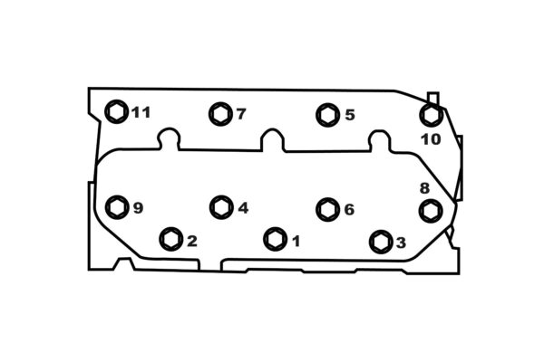 Guarnizione testata Mitsubishi L3E, L3E2, MVL3E, Captain, Startrac, Etc., - immagine 3