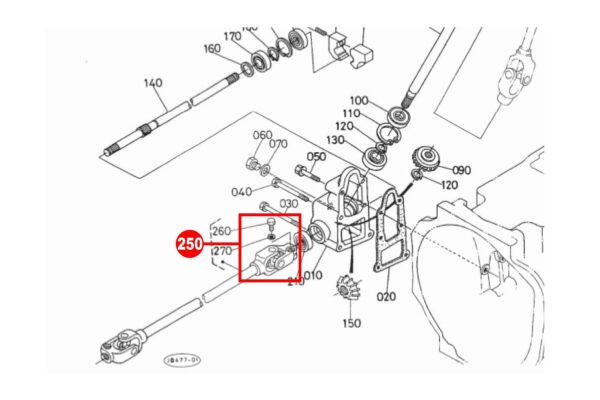 Albero cardanico (lungo) Kubota serie L1 - immagine 2