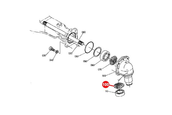 Ingranaggio 4WD 15Tx24T Kubota, tipi L-, L1-, Polytrac 40,42,45, - immagine 7