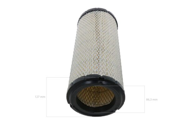 Filtro aria Kubota GM, KC, KL, KX, L, M, MX, R, U, Yanmar, AF, B, C, CT, EF, EG, EX, F, G, LX, U, VIO, Mitsubishi, Komatsu, Bobcat, Kioti - immagine 2