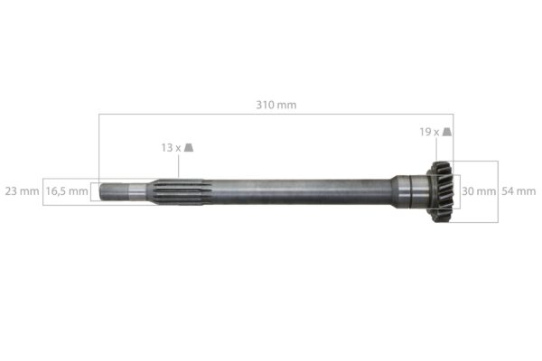 Albero motore TA525, TA530, TA538, 5035, 5040 - immagine 2