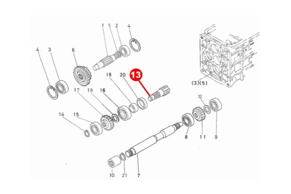 Albero cardanico Kubota B5000, B5001, B10 - immagine 2
