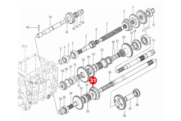Ingranaggio Iseki 23TX28T 13 Denti - immagine 6