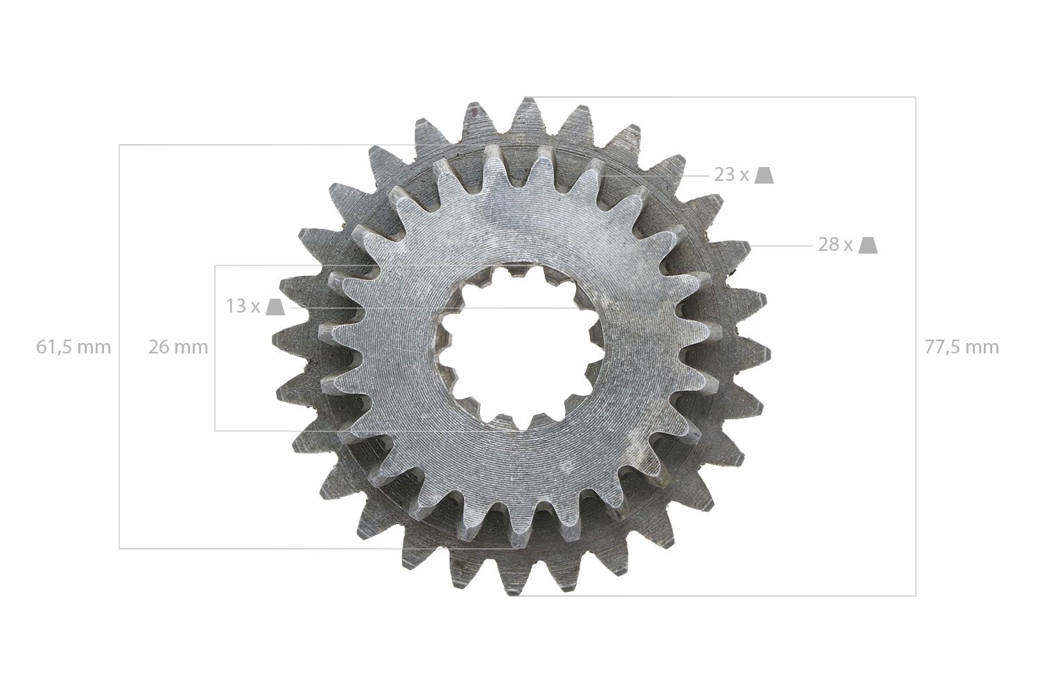 Ingranaggio Iseki 23TX28T 13 Denti