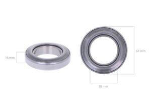 Cuscinetto reggispinta frizione Shibaura, Iseki, Ford, Suzue, 67x38x16
