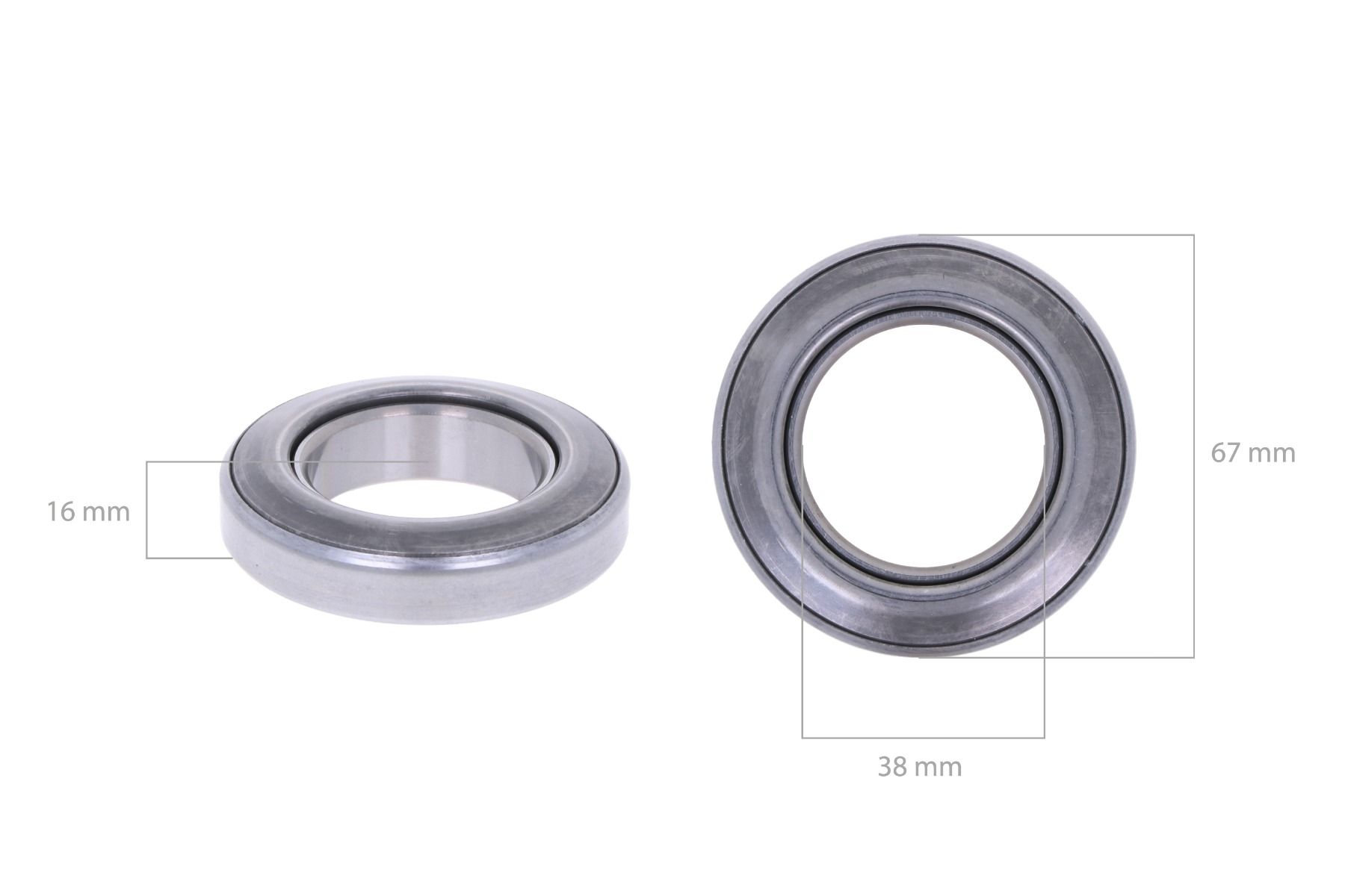 Cuscinetto reggispinta frizione Shibaura, Iseki, Ford, Suzue, 67x38x16
