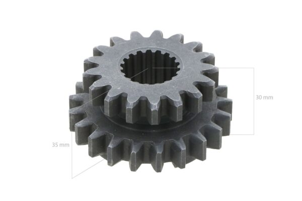 Ingranaggio Iseki 17TX21T 18 Denti Iseki TX-Types, Bolens G-, H-Types, Massey Ferguson 1120, White FB16 - immagine 2