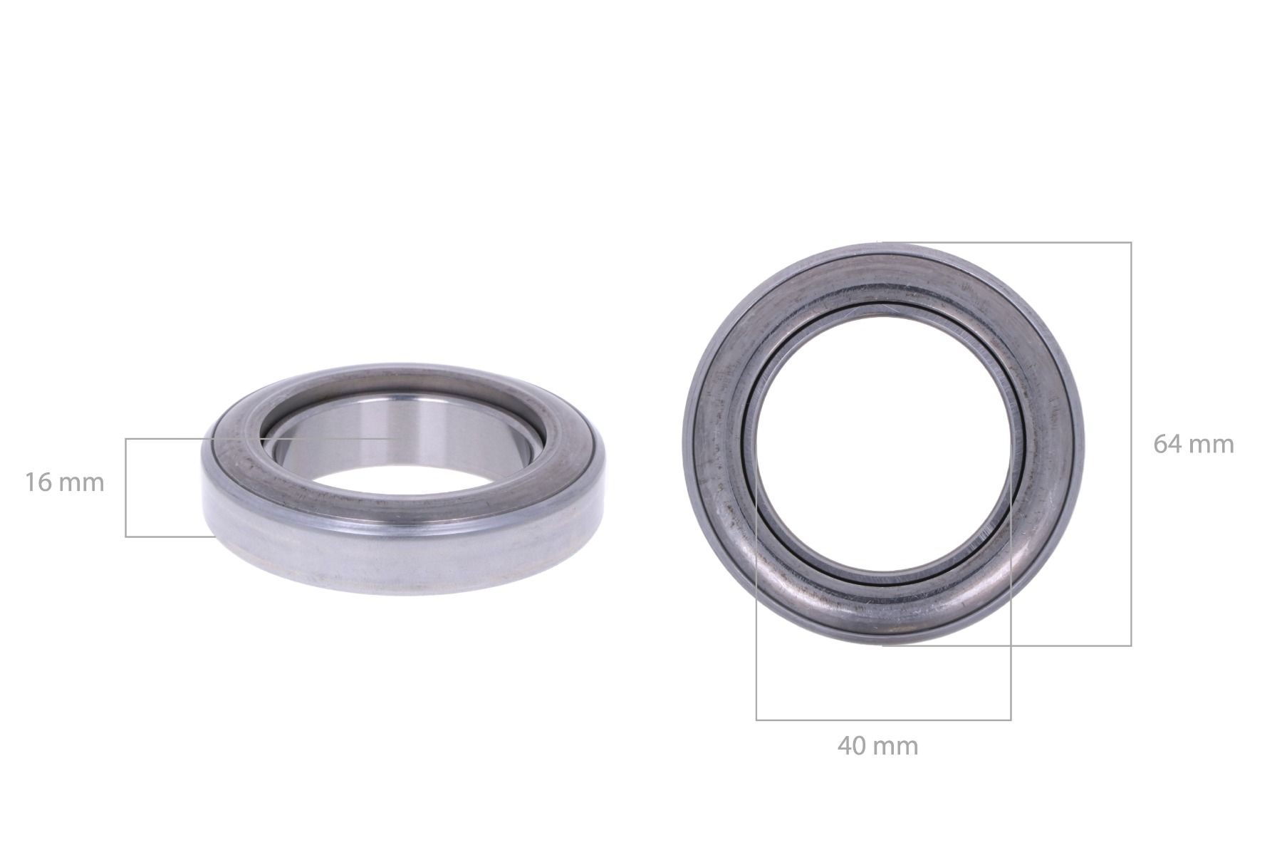 Cuscinetto reggispinta frizione Hinomoto, John Deere, Kubota, Mitsubishi, Satoh, Yanmar 40x64x16