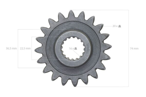 Ingranaggio 20TX16T