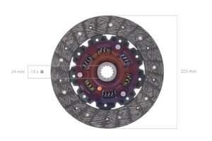 Disco frizione Iseki TA, TK, TL, TS, 3030, Landhope, Bolens, Mahindra, Bianco