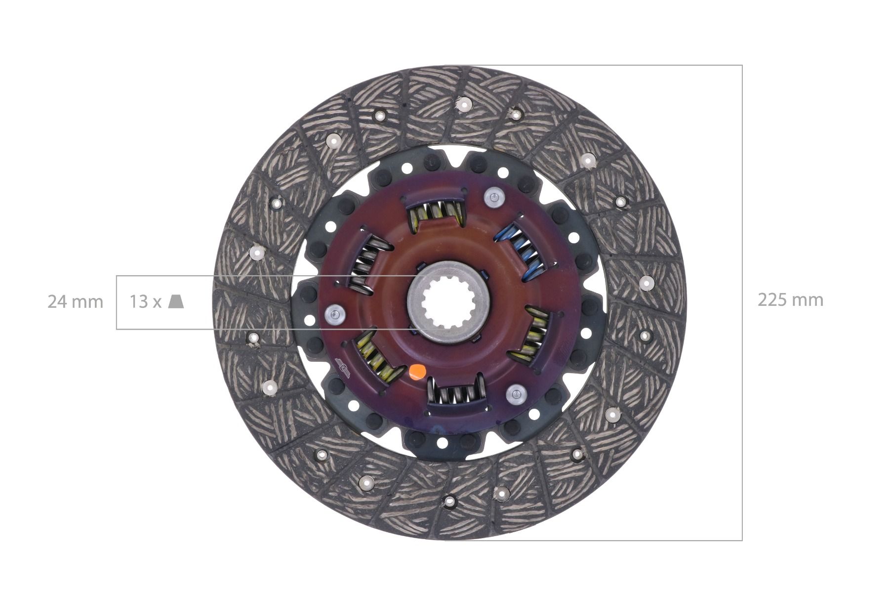Disco frizione Iseki TA, TK, TL, TS, 3030, Landhope, Bolens, Mahindra, Bianco