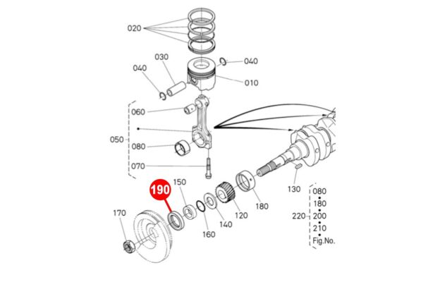 Guarnizioni albero (anteriore) Kubota B5001, B7000, B-10, XB-1, XB-1D, B1400, B1500, B1402, B1502, B1-15, B1600, B1-16, B1702, B1-17 - immagine 4
