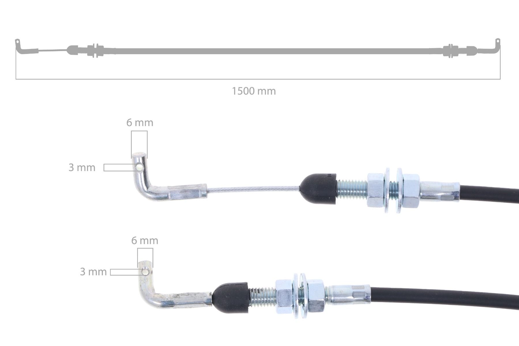 Cavo acceleratore Iseki, Sial 3, 5, TF3, TF5, TF317, TF321, TF325, 3130, 3125
