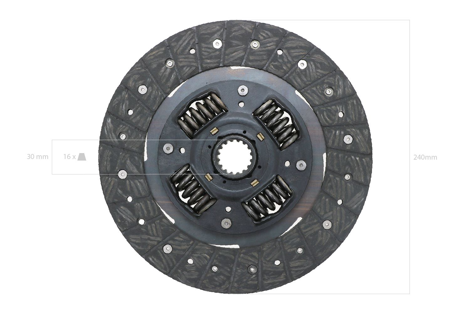 Disco frizione 240mm / 91/2” Ford / New Holland, Case IH, Shibaura,