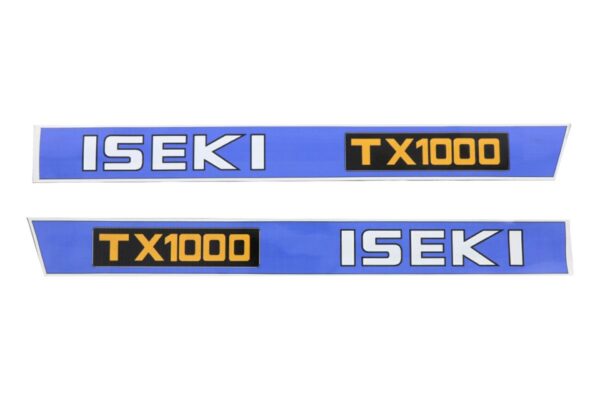 Set Adesivi decalcomania cofano Iseki TX1000