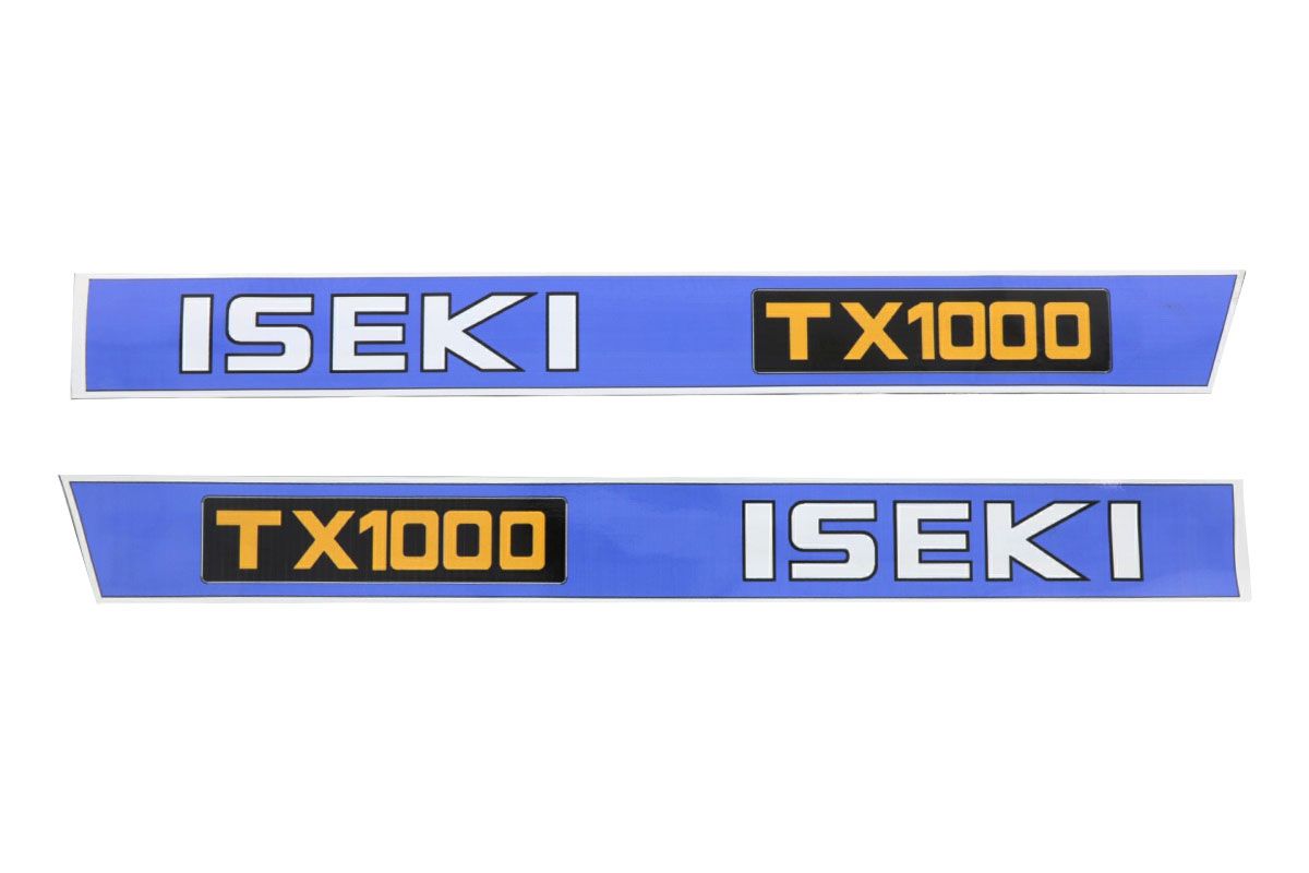 Set Adesivi decalcomania cofano Iseki TX1000