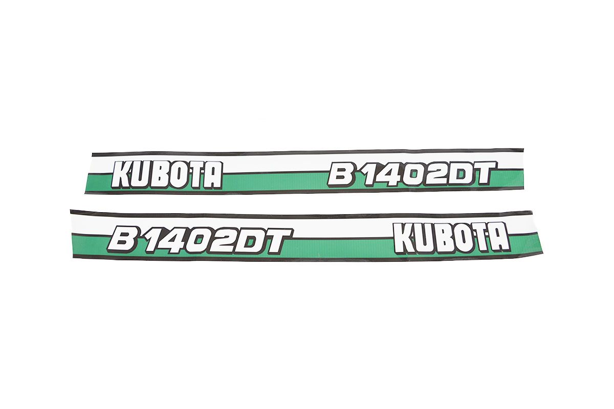 Set Adesivi decalcomania cofano Kubota B1402