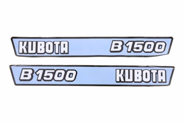 Set Adesivi decalcomania cofano Kubota B1500