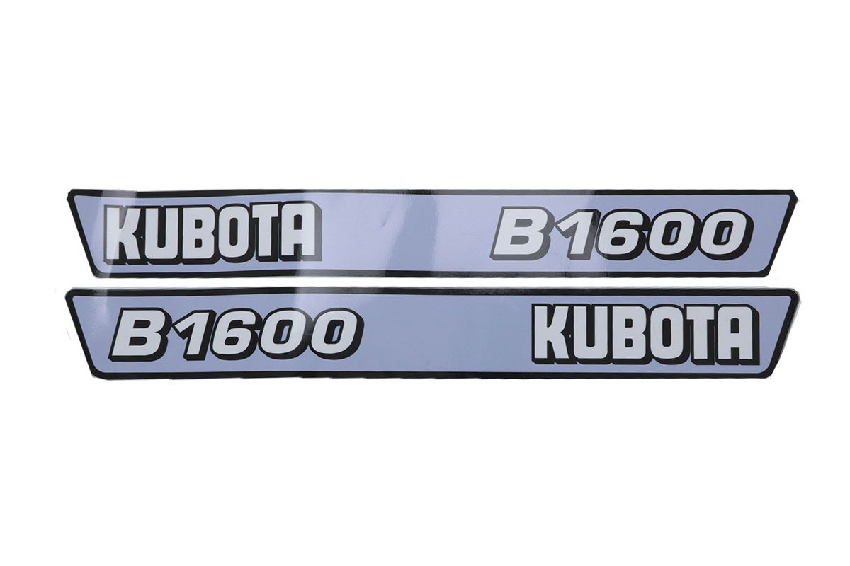 Set Adesivi decalcomania cofano Kubota B1600