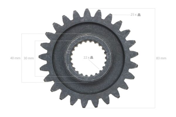 Ingranaggio 25TX22T