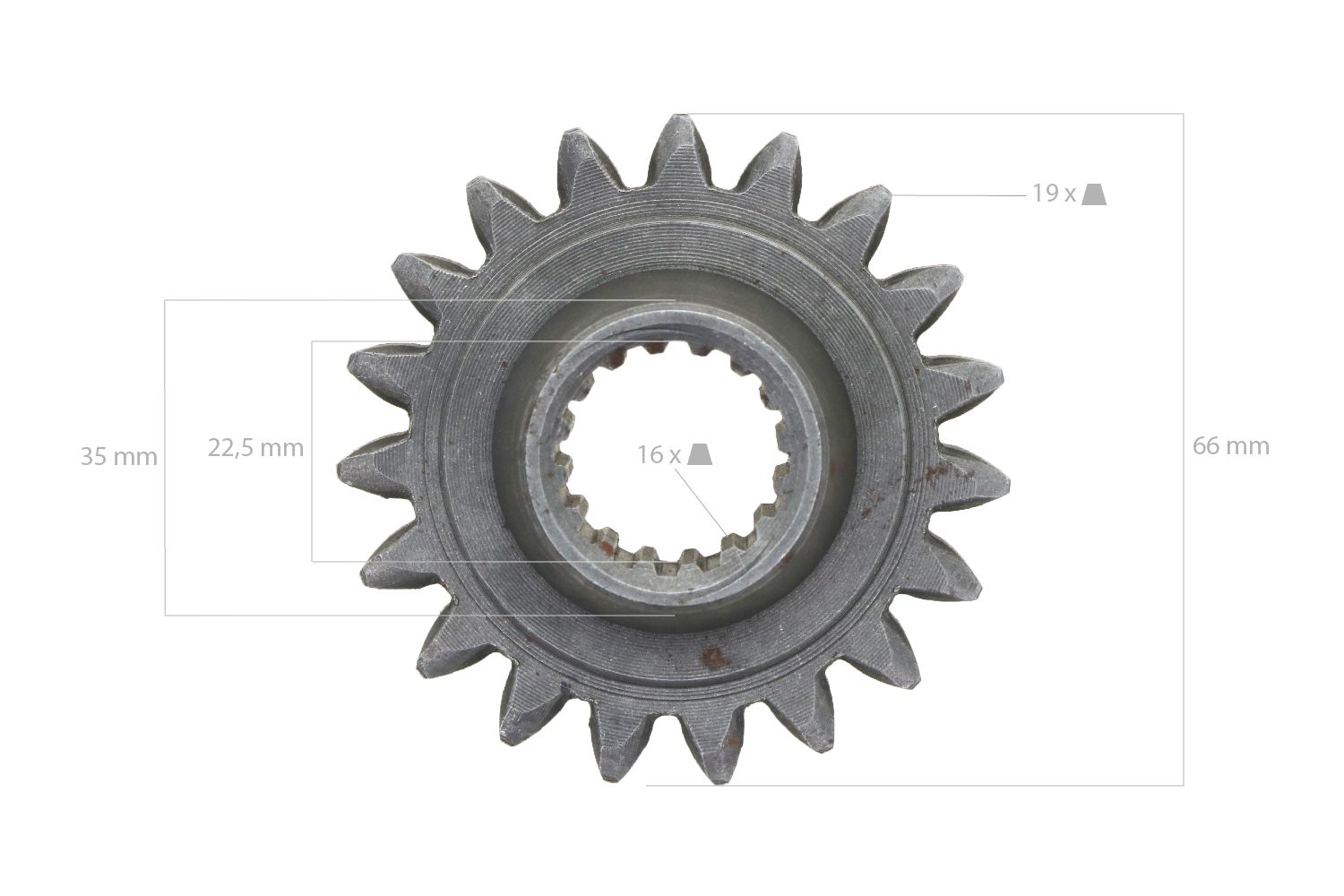 Ingranaggio 19TX16T