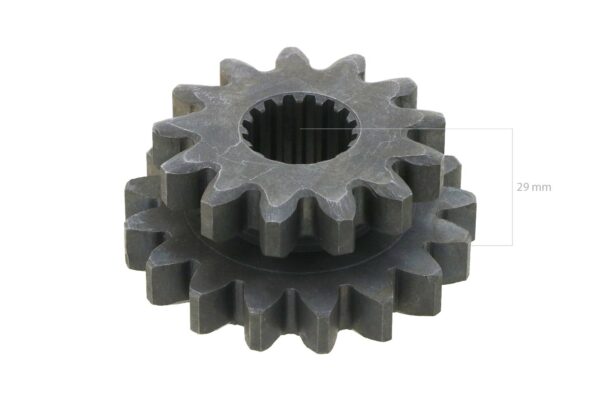 Ingranaggio Kubota 13TX17T 16 Denti assale posteriore B1200, B1400 - immagine 2